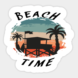 Beach Time Vaction Time Holyday Sticker